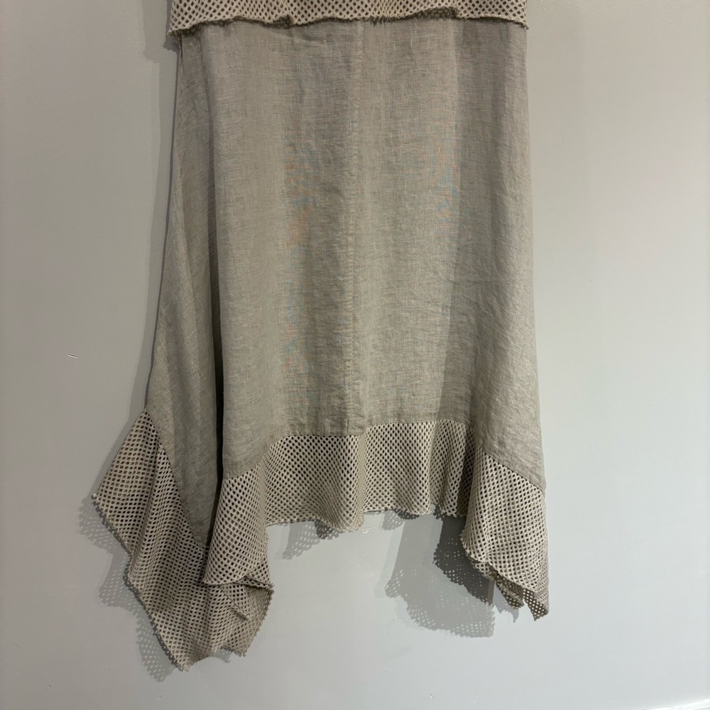 7 Agosto Linen dress flowy lagenlook whimsical made in Italy - Picture 11 of 16